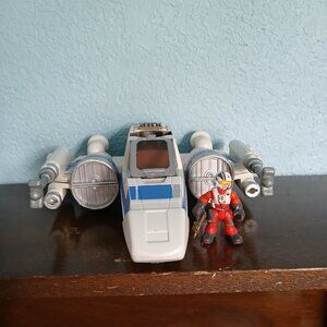 STAR WARS HASBRO GALACTIC HEROES X-WING FIGHTER REBEL PILOT